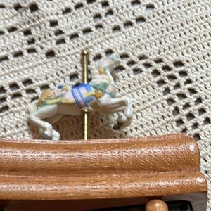 Porcelain carousel horse.